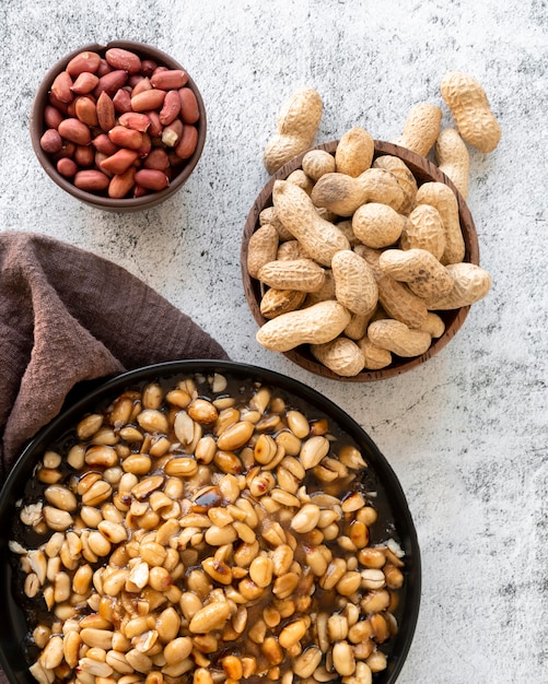 Flat lay of delicious lohri day food