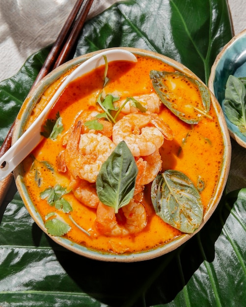 Download Free Stock Photos of a Delicious Flat Lay Shrimp Meal