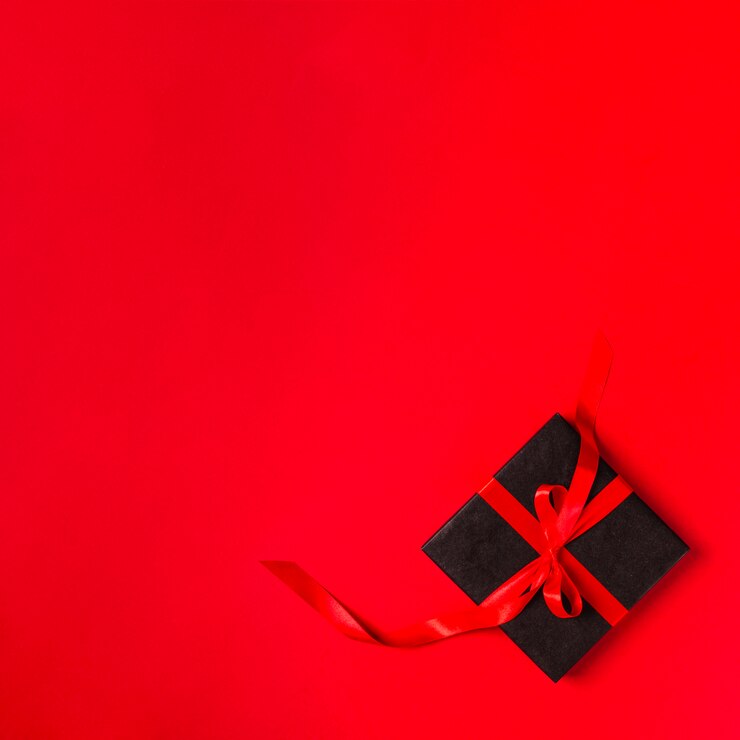 Free Photo flat lay gift concept
