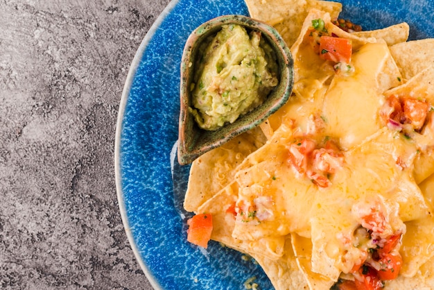 Free photo flat lay of mexican food