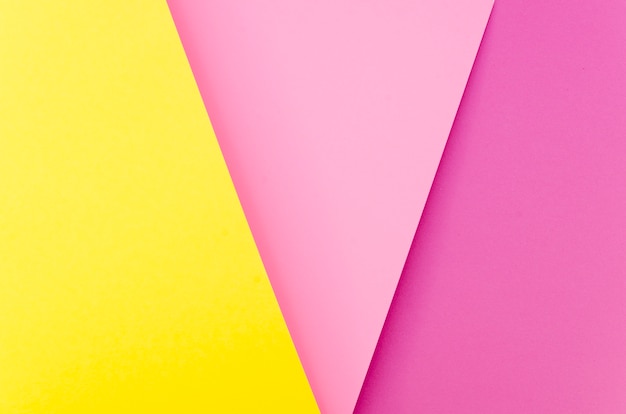 Free photo flat lay of multicolored shapes from paper