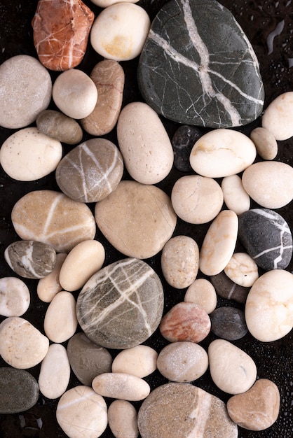 Free photo flat lay natural rock texture