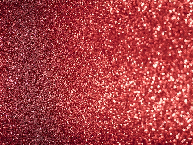 Flat lay red glitter 