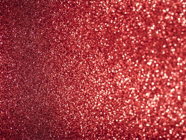 Flat lay red glitter 