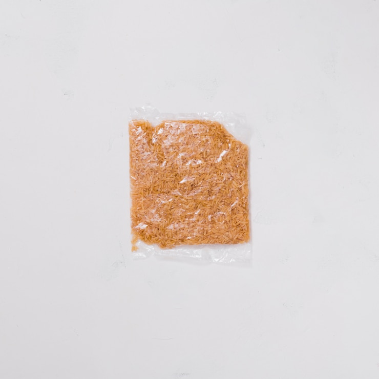 Free Photo flat lay rice composition