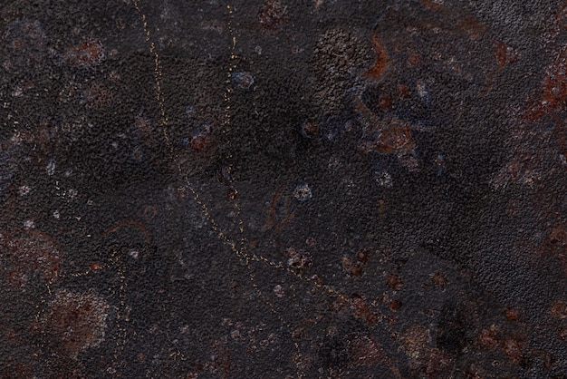 Free photo flat lay of rusty metal surface