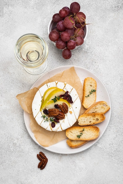 Flat lay tasty local food assortment