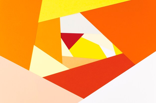 Flat lay of vibrant abstract paper shaper