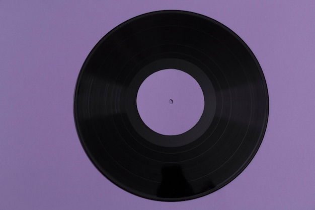 Flat lay vinyl record composition