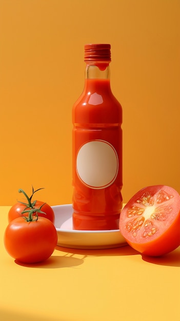 無料写真 トマトをベースにした風味の調味料