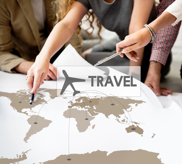 tour business photos Free photo flight ticket booking destination journey concept