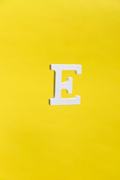 Floating letter e background concept