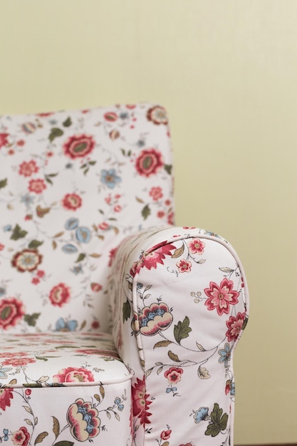 Floral armchair