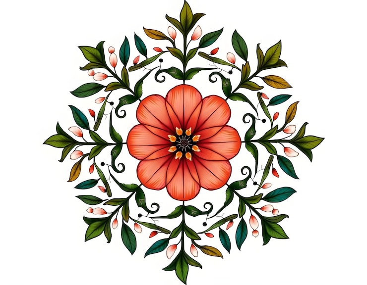 मुफ़्त फोटो फ्लोरल मंडला