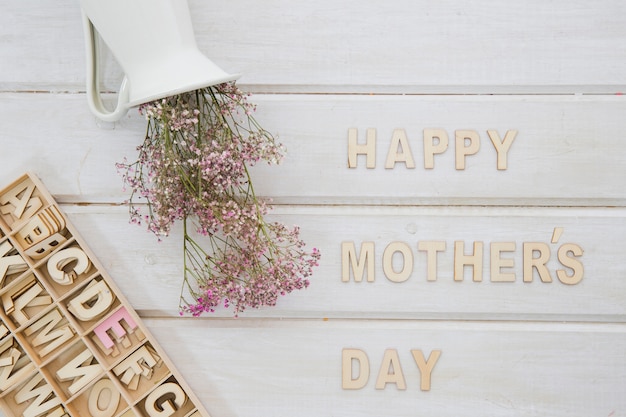 Free photo floral mother day composition