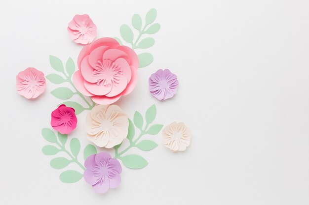 Floral paper decoration