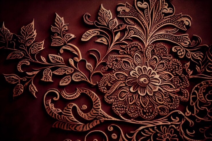 Free Photo floral pattern design element on modern backdrop generative ai