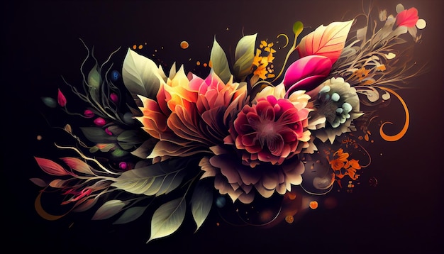 Flower Art Images Free On