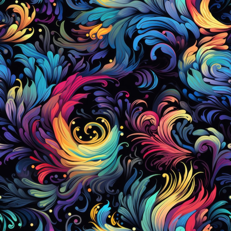 Free Photo floral seamless pattern