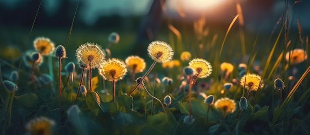 花夏春背景AI生成画像