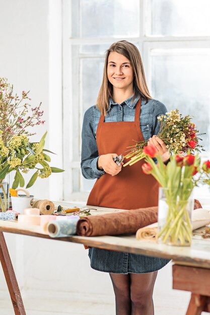 Florist at work