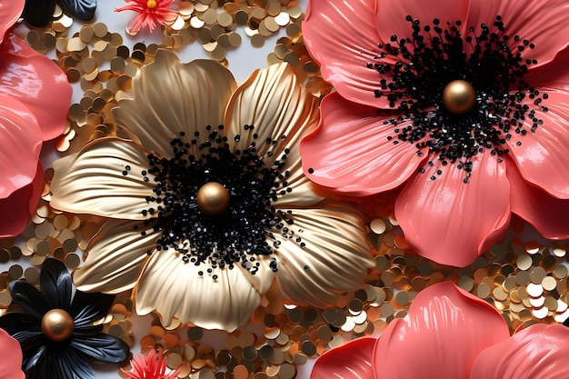 Free photo flower craft decoration background