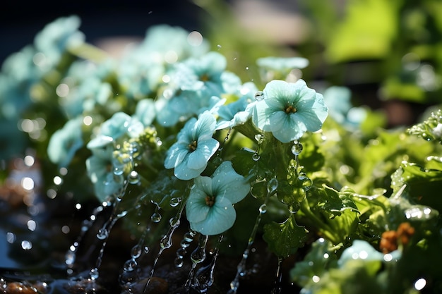 Foto gratuita carta da parati per giardinaggio a fiori