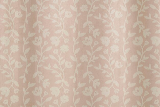 Flower pattern curtain background in pink