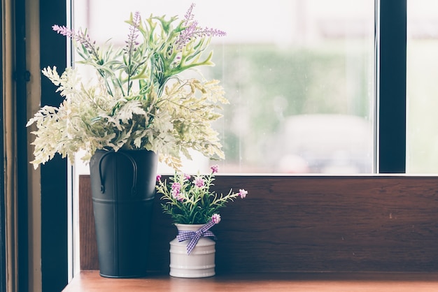 Flower vase decoration interior