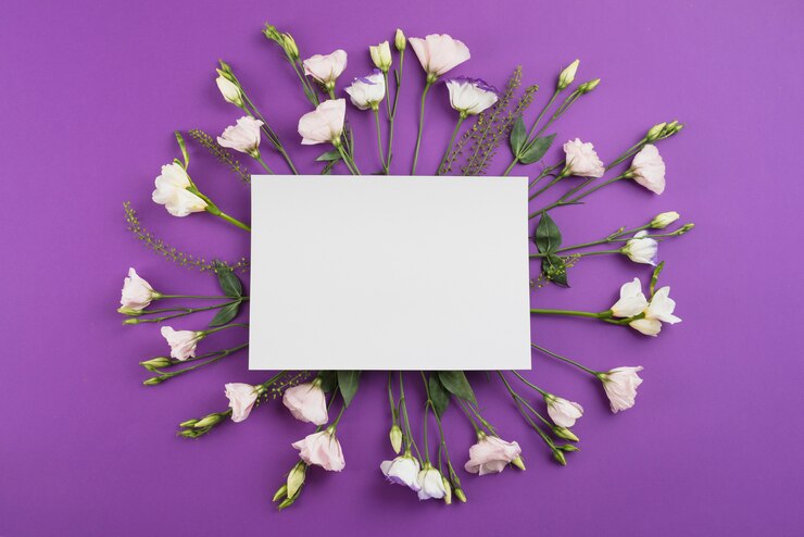 Free Photo flowers background copy space