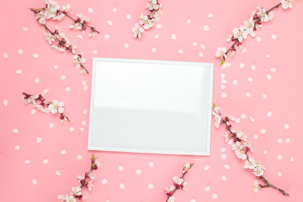 Download Premium Psd Mockup Photo Frame With Yellow Flowers And Ribbon On White Background Yellowimages Mockups