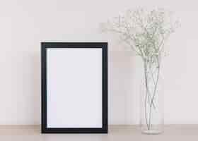 Free photo flowers and a frame