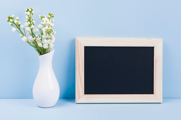 Flowers with a blackboard