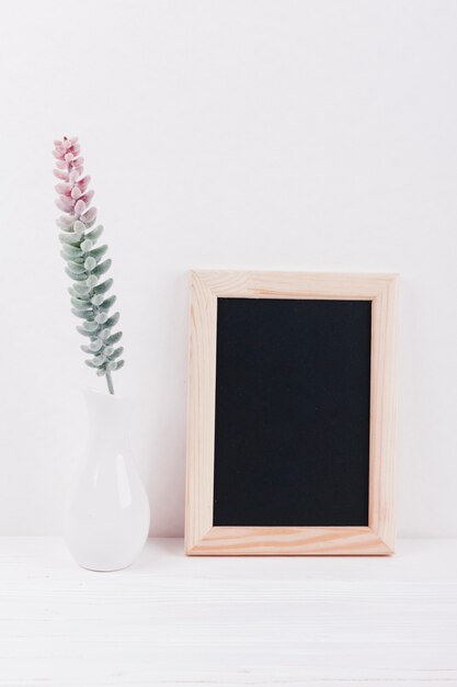 flowers with a blackboard
