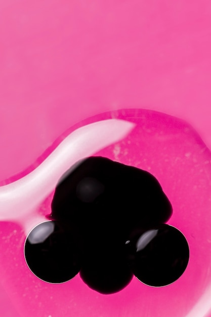 Free photo fluid black shape in a water drop