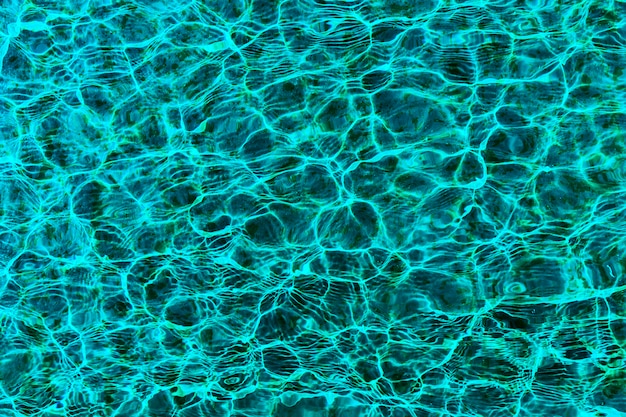 Fluid water waves intense blue