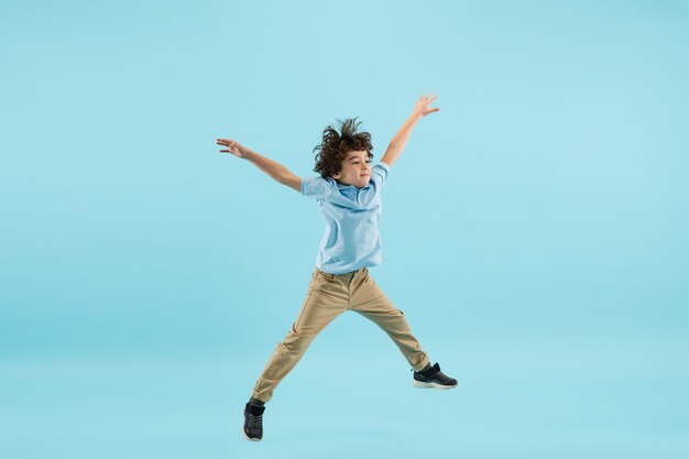 Flying, jumping high. Childhood and dream about big and famous future.