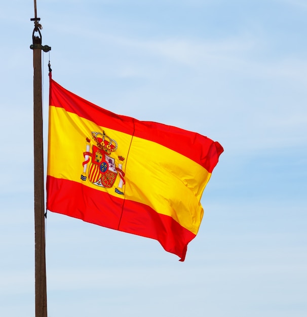 Flying Spain flag