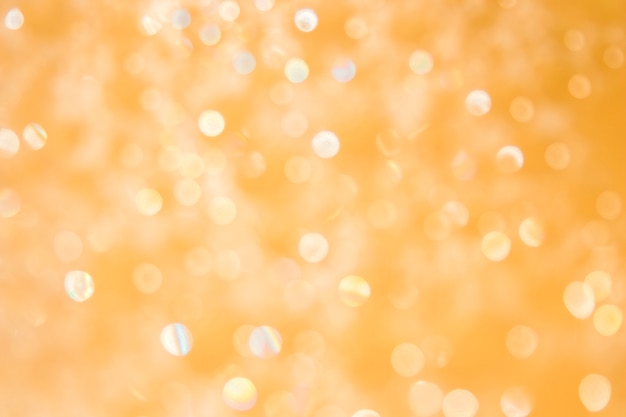 Free Photo  Orange string lights and bubbles abstract