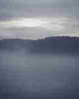 Free photo foggy landscape