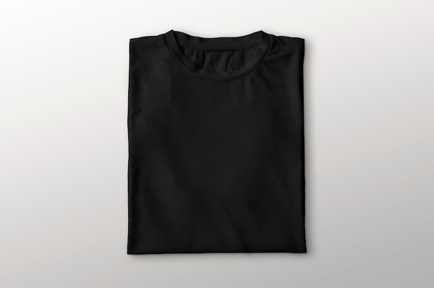 Folded Black T-Shirt