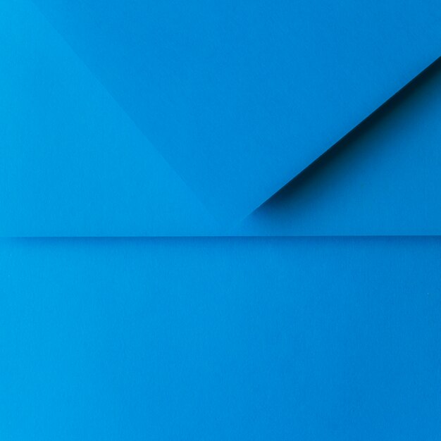 Folded blue paper backdrop