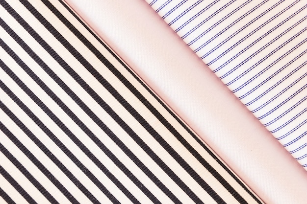 Folded fabric with plain; diagonal; line pattern