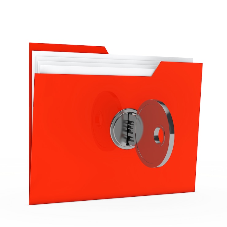 Free Photo folder with private documents