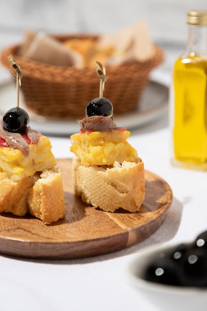 Free photo food for celebrating world tapas day