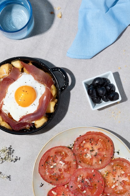 Foto gratuita cibo per celebrare la giornata mondiale delle tapas