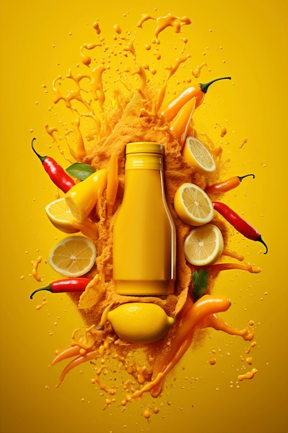 Free photo food condiment with spices and seasonings