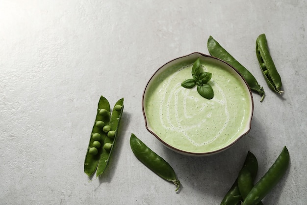 Food. Delicious soup made out of peas