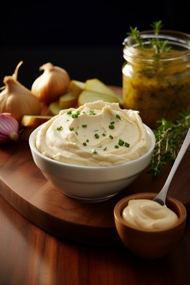 Free Photo food flavor based on sour cream