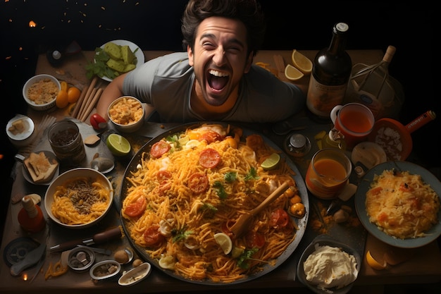 Free photo food promotion illustration